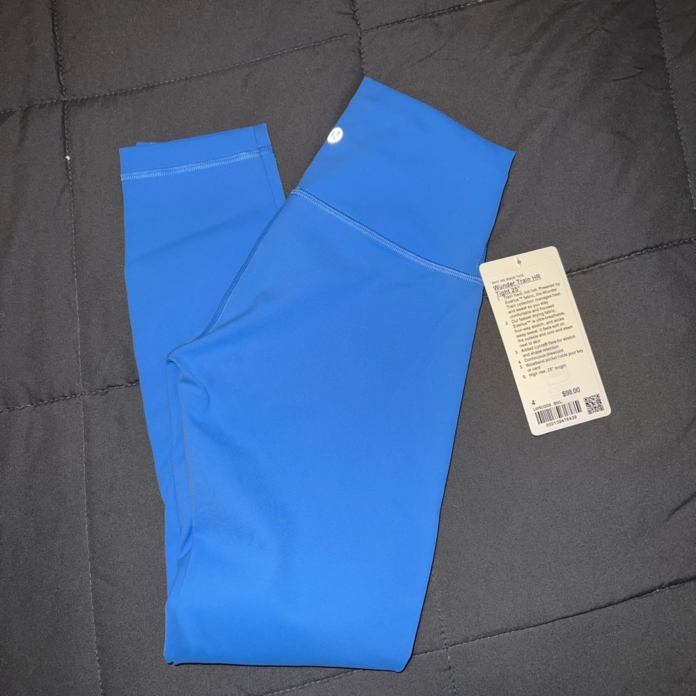 BNWT Lululemon Wunder Train HR 25" Blue Nile